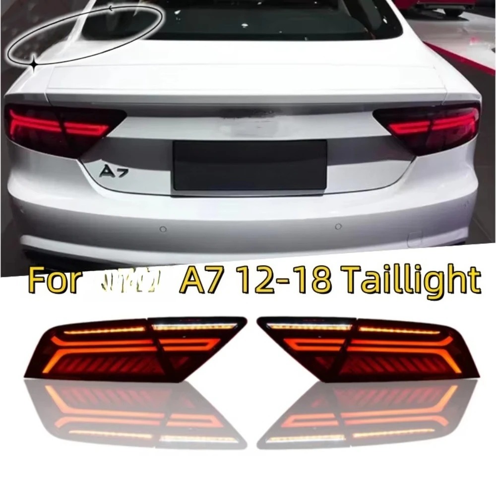 Auto Accessories 12 to 18 for A7 Taillights Assemblies Modified with LED Water Steering Rear Tail Lamp A7 New Model